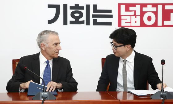 한동훈 대표,  필립 골드버그 주한 미국 대사 접견