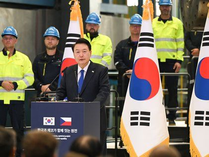 윤석열 대통령, 한·체코 원전 전주기 협력 협약식 축사