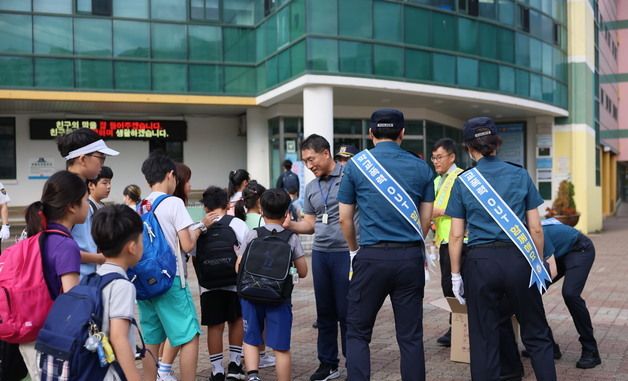 제주 어린이 교통안전 합동 캠페인