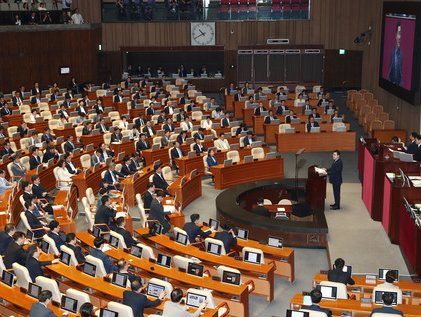 박찬대 원내대표, 22대 국회 첫 교섭단체 대표연설