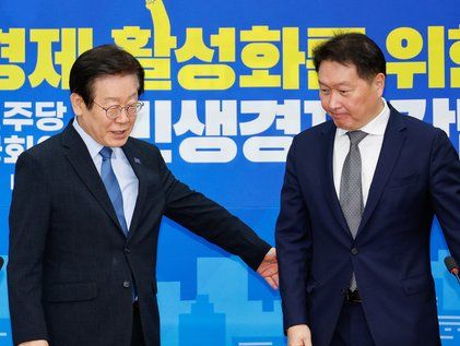 야당 찾은 최태원 회장