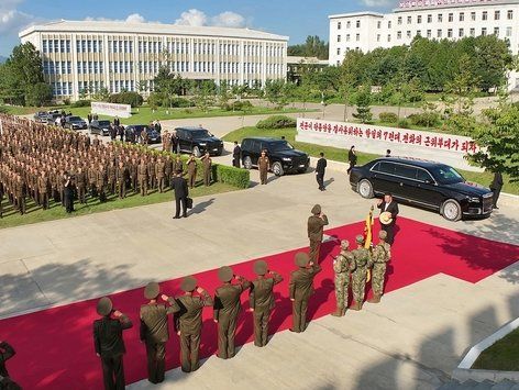 北김정은, \'오진우명칭 포병종합군관학교\' 시찰