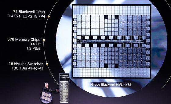 [CES2025]그레이스 블랙웰 NVLink72 소개하는 젠슨 황