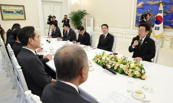 기업간담회 발언하는 이재명 대통령