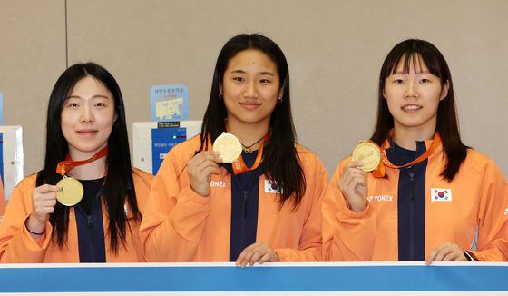 사상 첫 아시아단체선수권 제패한 한국 여자배드민턴 금의환향